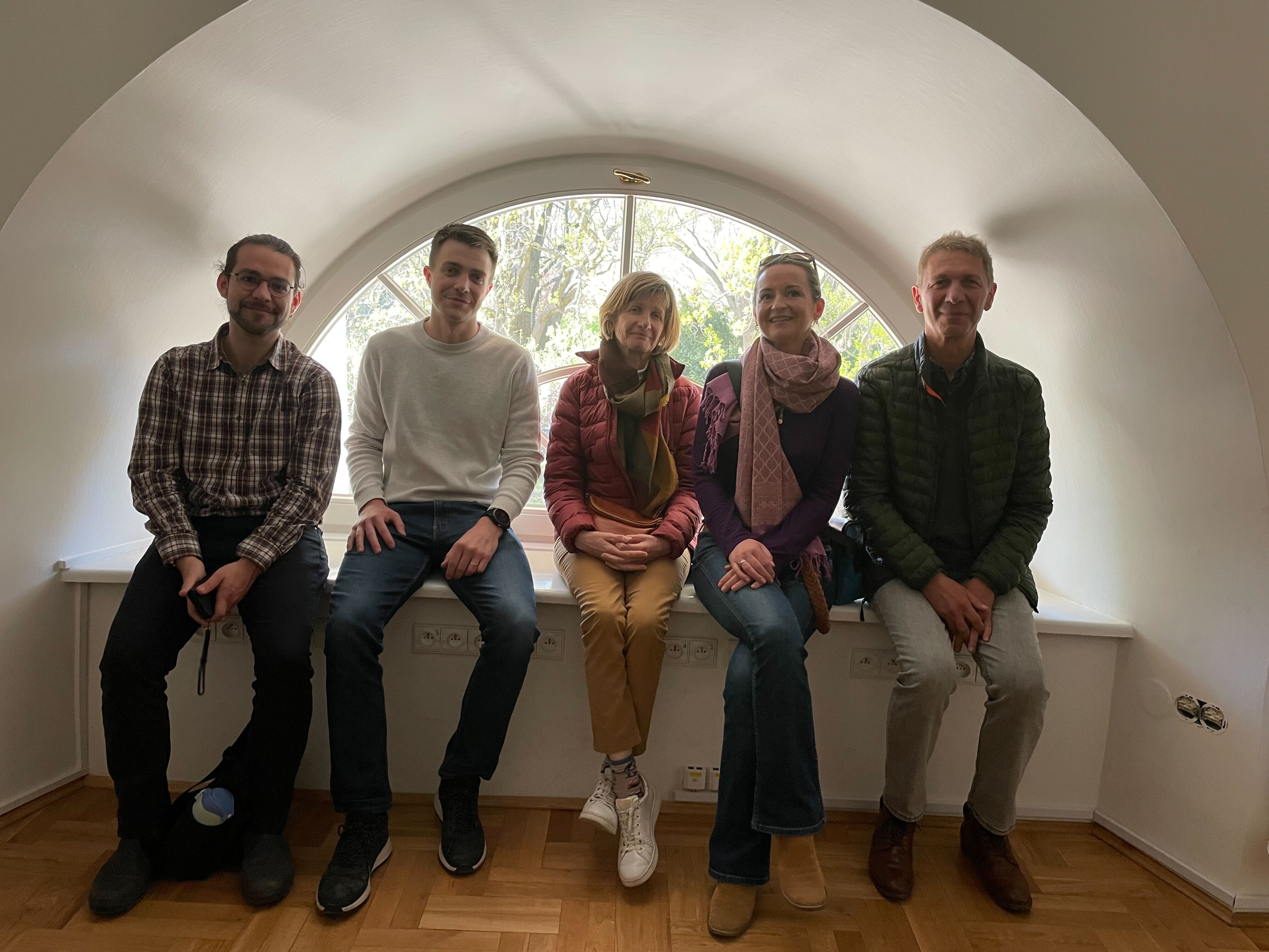  Benjamin Schneider, Veronique BuatVeronique, Denis Burgarella and Dr Pablo Corcho Caballero with head of the department Prof. Katarzyna Małek